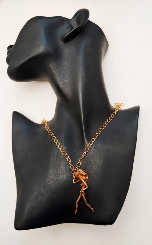 Bronzen hanger J. Snelling voor Charles Jourdan 1980, Handtassen en Accessoires, Kettingen, Zo goed als nieuw, Ophalen of Verzenden