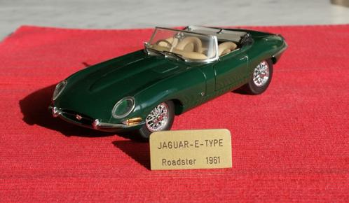 Jaguar E-Type , cabriolet ,1961, Franklin Mint , 1:24, Hobby en Vrije tijd, Modelauto's | 1:24, Zo goed als nieuw, Auto, Overige merken