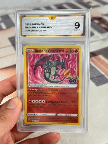 2022 Pokemon Go radiant CHARIZARD 011 engels #011 GG-9 grade beschikbaar voor biedingen