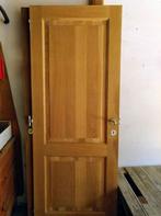 Lot de 2 portes intérieures en bois, Bricolage & Construction, Comme neuf, Porte pliante, 200 à 215 cm, Moins de 80 cm