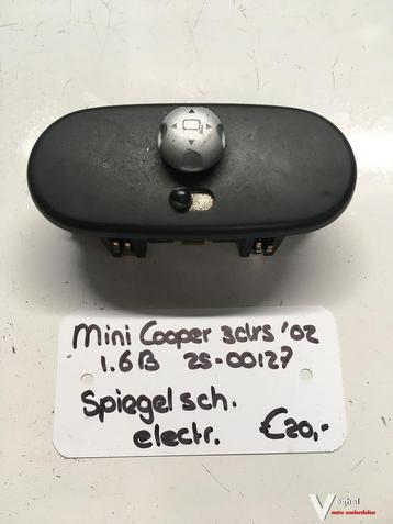 Mini Cooper 1.6 3drs 2002 2500127 Spiegelverstelschakelaar 6 beschikbaar voor biedingen