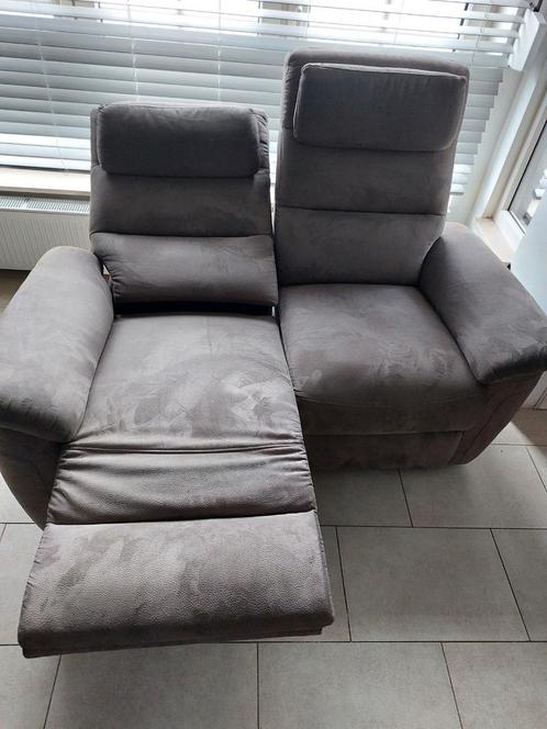 Zetel  2 x tweezit met relaxen, Huis en Inrichting, Fauteuils, Gebruikt, Ophalen