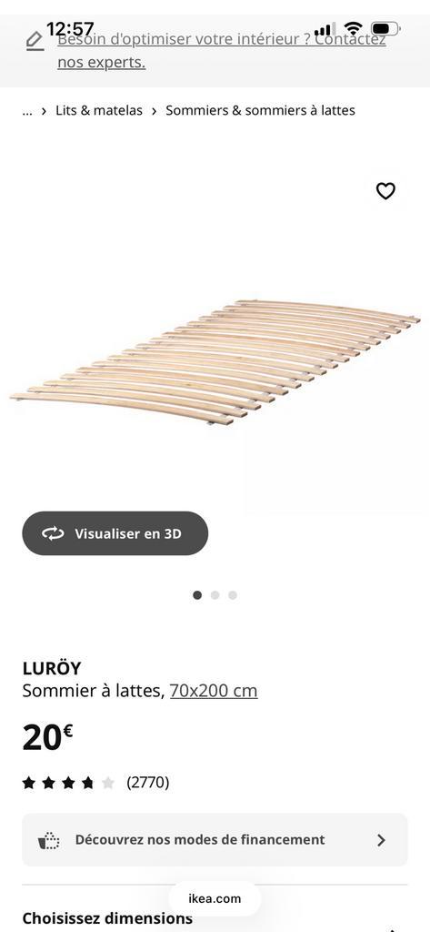 Lattenbodem, Huis en Inrichting, Slaapkamer | Matrassen en Bedbodems, Nieuw, Bedbodem, 70 cm of minder, 200 cm, Eenpersoons, Ophalen