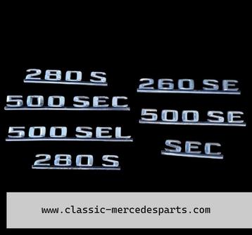 Embleem / typeplaatje Mercedes w126 260 280 500  beschikbaar voor biedingen
