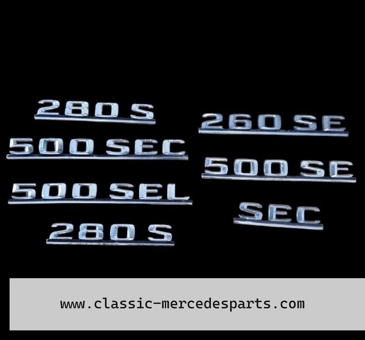 Embleem / typeplaatje Mercedes w126 260 280 500, Auto-onderdelen, Carrosserie, Mercedes-Benz, Gebruikt, Ophalen of Verzenden
