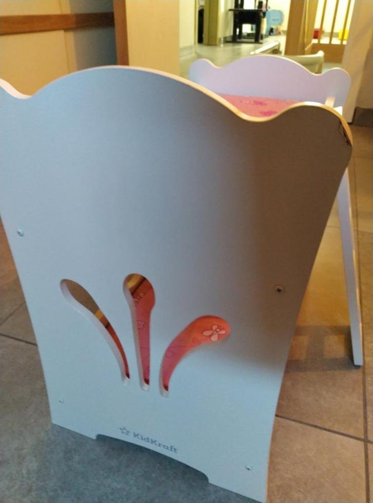 Houten poppenbed, Kinderen en Baby's, Speelgoed | Houten speelgoed, Gebruikt, Overige typen, Ophalen