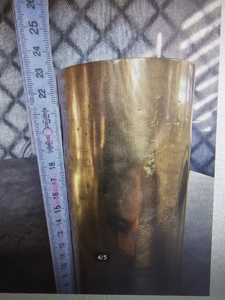 Douille d'obus en cuivre 1918, Enlèvement, Cuivre