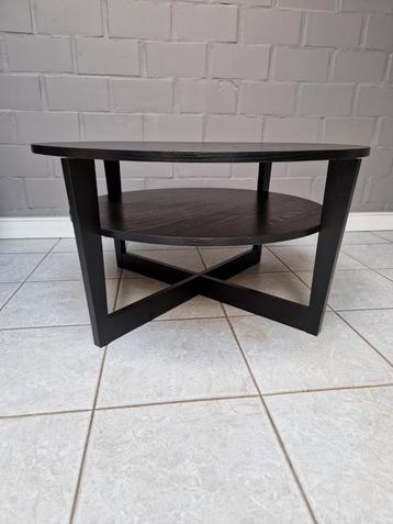 Ronde bijzettafel Ikea donkerbruin, Huis en Inrichting, Tafels | Salontafels, Ophalen