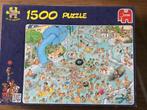 Puzzel Jumbo 1500 Jan Van Haasteren Tropisch zwemparadijs, Ophalen of Verzenden, 500 t/m 1500 stukjes, Gebruikt, Legpuzzel