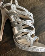 Jimmy Choo Zilver Hoge Stiletto Hakken maat 38, Verzenden, Zo goed als nieuw