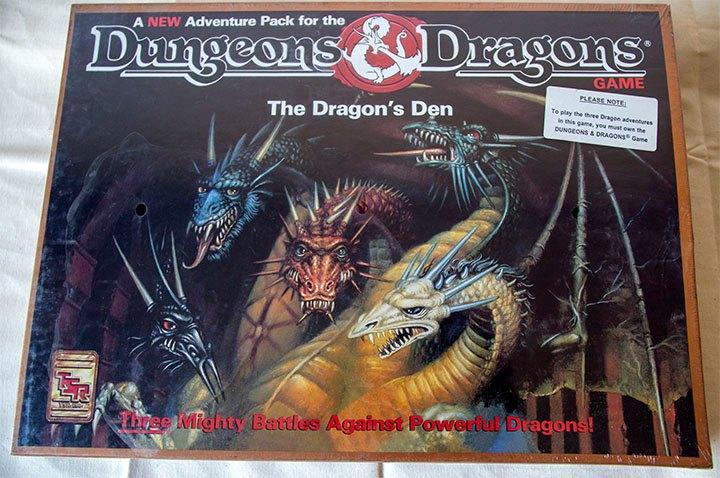 D&D The Dragon's Den Adventure (Sealed Box) TSR 1992, Hobby & Loisirs créatifs, Wargaming, Comme neuf, Autres types, Enlèvement ou Envoi