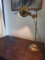 Belle lampe de bureau ancienne en cuivre réglable jusqu'à 44, Enlèvement ou Envoi