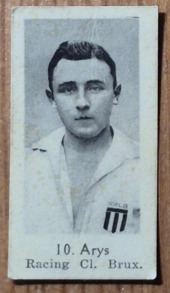 1930s (pre panini) 10 Marcel Arys Racing C. Bruxelles, Verzamelen, Sportartikelen en Voetbal, Gebruikt, Poster, Plaatje of Sticker