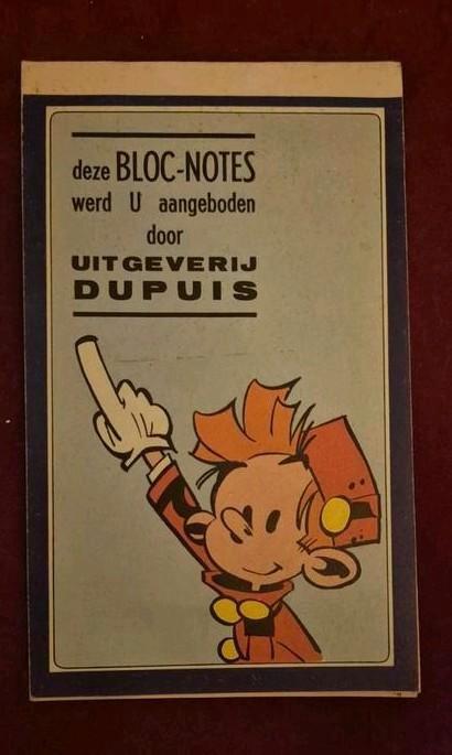 Oud Bloc notes boekje uitgeverij DUPUIS, Verzamelen, Stripfiguren, Smurfen, Ophalen