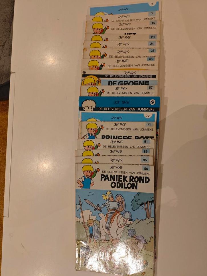 107 Jommeke strips, Verzamelen, Boekenleggers, Ophalen