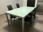 Keukentafel en stoelen., 50 tot 100 cm, 100 tot 150 cm, Modern, Rechthoekig