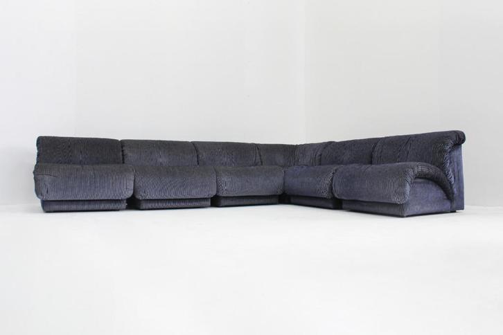 Vintage Italiaanse Modulaire Sofa Doimo Salotti, 1970s, Huis en Inrichting, Zetels | Zetels en Chaises Longues, Gebruikt, Vierpersoons of meer