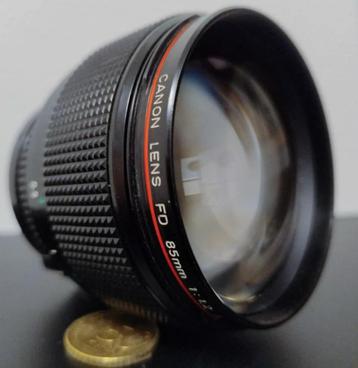 Canon nFD 85 1.2L, focale fixe de portrait, Enlèvement ou Envoi, Utilisé, Reflex miroir, Canon