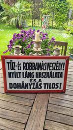 Oud Hongaars email bord, Antiek en Kunst, Antiek | Email, Ophalen of Verzenden