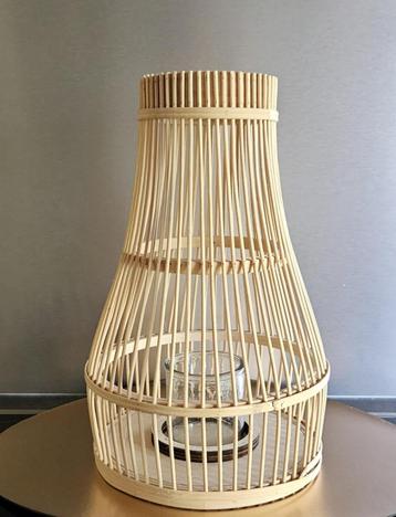 Lanterne photophore bougeoir en osier  beschikbaar voor biedingen