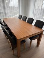 Eettafel Teak, Huis en Inrichting, Tafels | Eettafels, Ophalen, 100 tot 150 cm, Klassiek, Teakhout