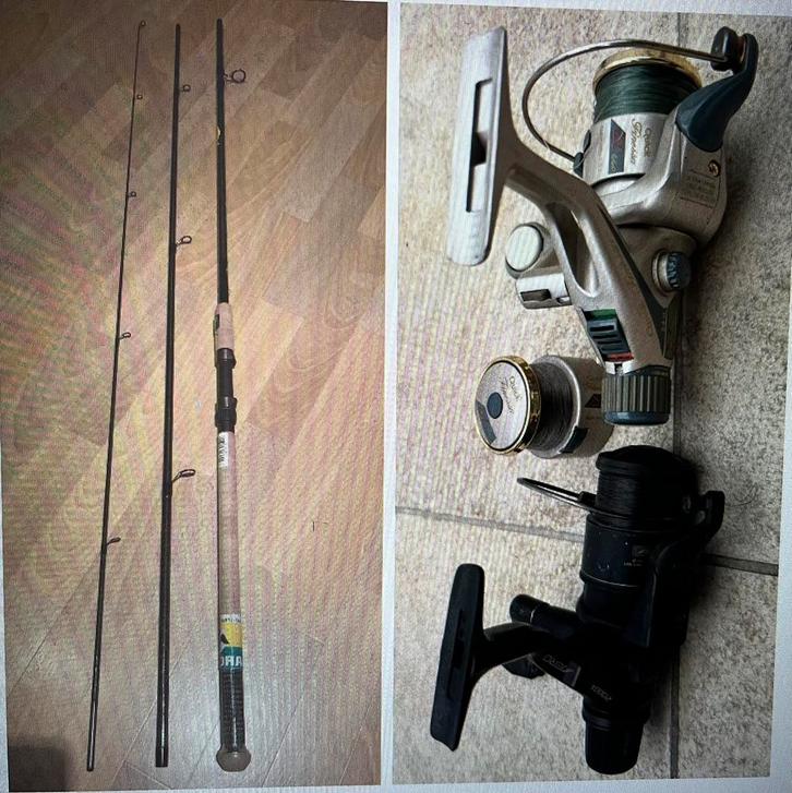 2 NIEUWE Cormoran hengels met gratis molens, Watersport en Boten, Hengelsport | Roofvissen, Nieuw, Complete set, Ophalen