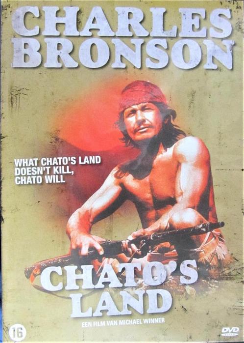 DVD WESTERN- CHATO'S LAND (CHARLES BRONSON)-UITERST ZELDZAAM, Cd's en Dvd's, Dvd's | Actie, Zo goed als nieuw, Overige genres