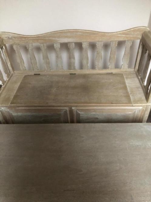 Te koop massief zitbank + salontafel !!!!, Antiek en Kunst, Antiek | Meubels | Stoelen en Sofa's, Ophalen