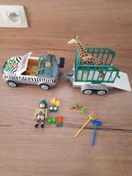 Dierentuinvoertuig. Jeep+ aanhangwagen, Los Playmobil, Ophalen of Verzenden, Zo goed als nieuw