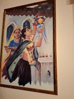 Indisch olieschilderij, Antiek en Kunst, Ophalen