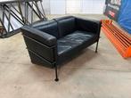 Vintage design zetel leder, Huis en Inrichting, Ophalen, Zo goed als nieuw