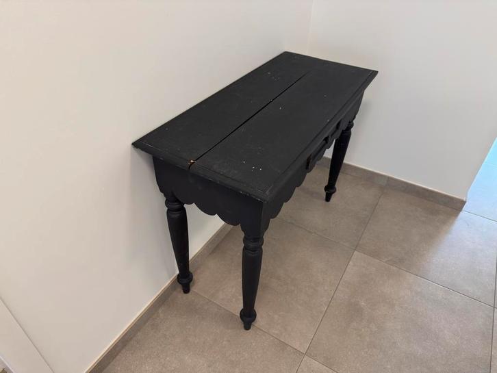stijlvol houten tafeltje, Huis en Inrichting, Tafels | Sidetables, Gebruikt, 25 tot 50 cm, 50 tot 100 cm, Rechthoekig, Overige houtsoorten