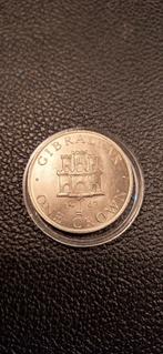 #1#   Gibraltar one crown 1967, Postzegels en Munten, Munten | Oceanië, Ophalen of Verzenden