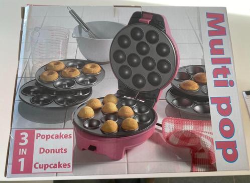 Dessertmachine 3-in-1 popcakes-donuts-cupcakes, Electroménager, Gaufriers, Comme neuf, Enlèvement
