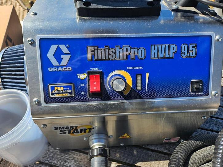 Graco Finishpro hvlp 9.5, Doe-het-zelf en Bouw, Schildersmaterialen, Zo goed als nieuw, Verfspuit of Verfpomp, Ophalen