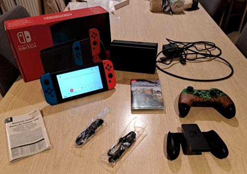 Console Nintendo Switch + 1 jeu Minecraft neuf + 1 manette, Games en Spelcomputers, Spelcomputers | Nintendo Switch, Zo goed als nieuw