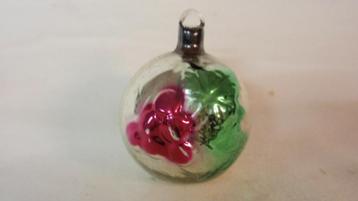 Oude glazen kerstbal Ajeko met druiventros beschikbaar voor biedingen