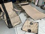 chaises de camping, table de camping, chaise longue camping, Caravanes & Camping, Meubles de camping, Enlèvement, Utilisé, Chaise de camping