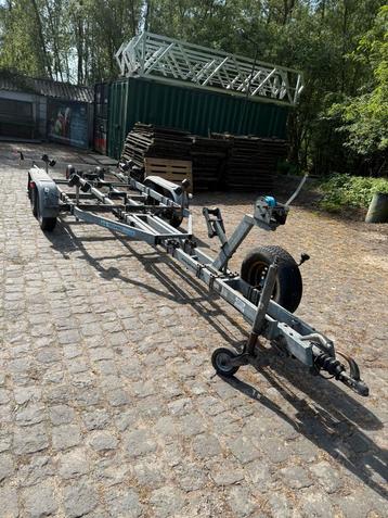 Remorque basculante KGT2014 à roue libre, essieu tandem, 1500 à 3000 kg, Comme neuf, Enlèvement, 6 à 9 mètres
