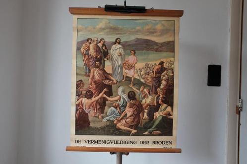 wandplaat Bijbelse serie, Antiek en Kunst, Antiek | Schoolplaten, Ophalen of Verzenden