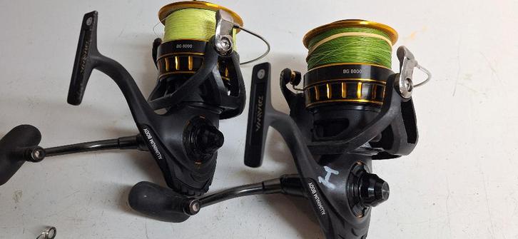 Bootmolens Diawa BG 8000, Watersport en Boten, Hengelsport | Zeevissen, Zo goed als nieuw, Molen, Ophalen of Verzenden