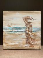 Schilderij aan zee door Mk Art, Antiek en Kunst, Kunst | Schilderijen | Modern, Ophalen of Verzenden