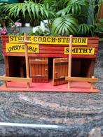 Western - Jouet - Maison pour cow boy Durso, Elastolin, NB, Enlèvement ou Envoi, Comme neuf, Ensemble complet