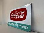 Coca Cola emaille reclamebord, Verzamelen, Merken en Reclamevoorwerpen, Ophalen of Verzenden, Gebruikt, Reclamebord
