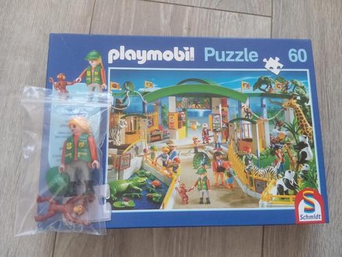 Playmobil puzzel 60 stuks dierentuin met mannetje, Kinderen en Baby's, Speelgoed | Playmobil, Ophalen