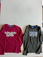 2 T-shirts maat 128 met lange mouwen, Ophalen of Verzenden, Zo goed als nieuw, Shirt of Longsleeve