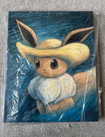 Pokémon x Van Gogh - PC Exclusive Eevee Canvas Wall Art 