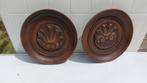 Set van 2 massief houten wandpanelen met siermotief, Ophalen