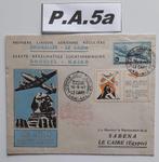 Timbre sur lettre Poste Aérienne Bruxelles-Le Caire Égypte., Timbres & Monnaies, Timbres | Europe | Belgique, Timbre de poste aérienne