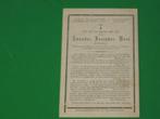 bidprentje °1839 STAVELE +1906 Jongman Amandus MAES, Ophalen of Verzenden, Bidprentje